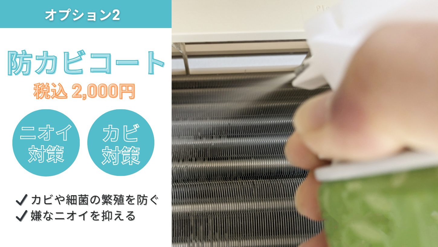 防カビコートのオプションサービス